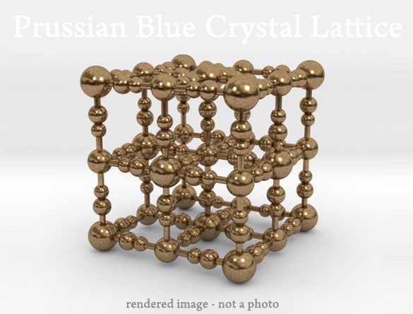 prussian blue crystal lattice
